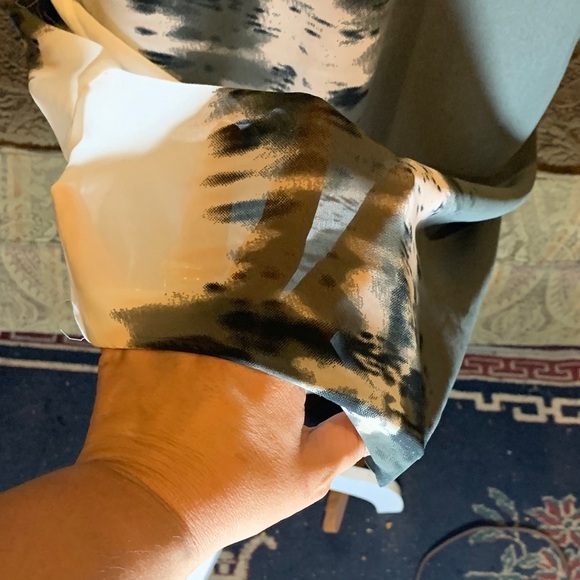 Vero Moda Grey Black Pink Midi Dress Light Weight Y2K Size Medium Resort wear - Picture 2 of 8